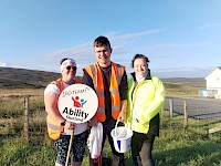 Josh, Karen and Adeline Fundraiser Walk
