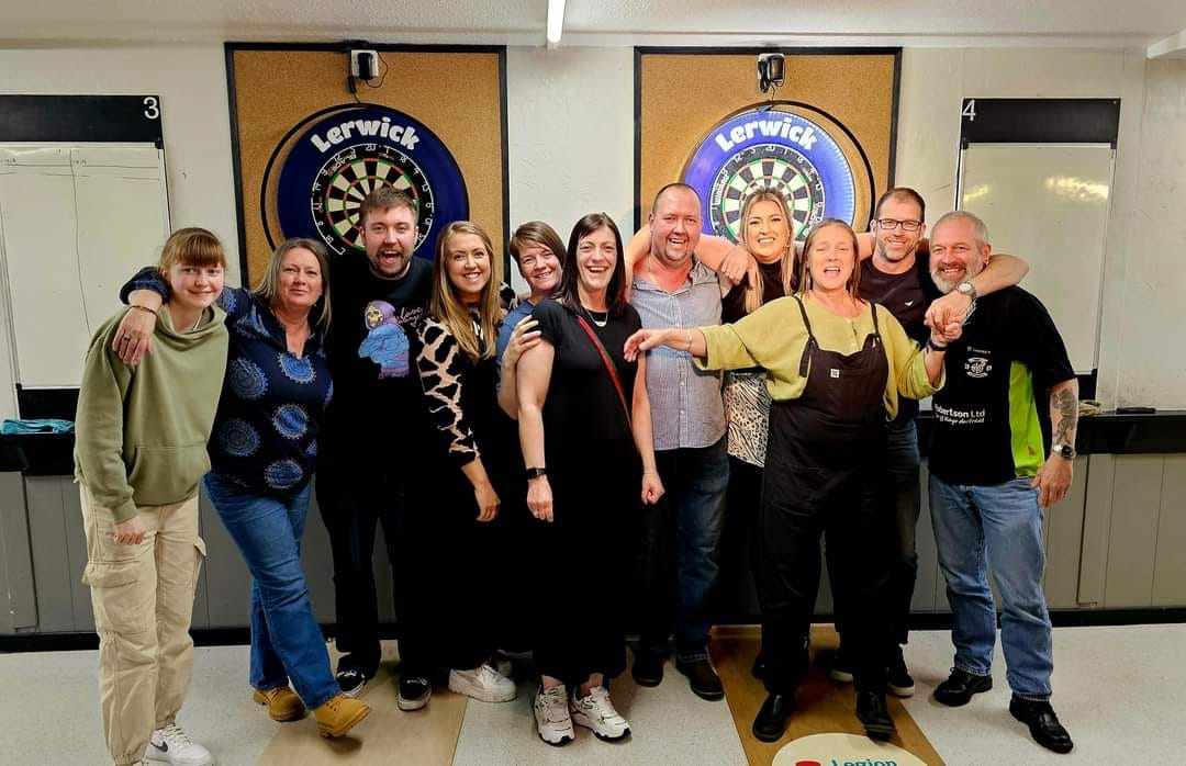 Charity Darts Match Raise £1320 Ability Shetland
