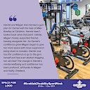 A picture of Clickimin gym and the second part of the quote from Harriet's dad