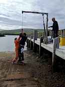Hoist Installed at Cunningsburgh Marina